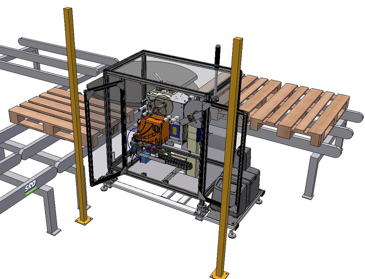 Palettenfussetikettierer SRD-modus XDM4