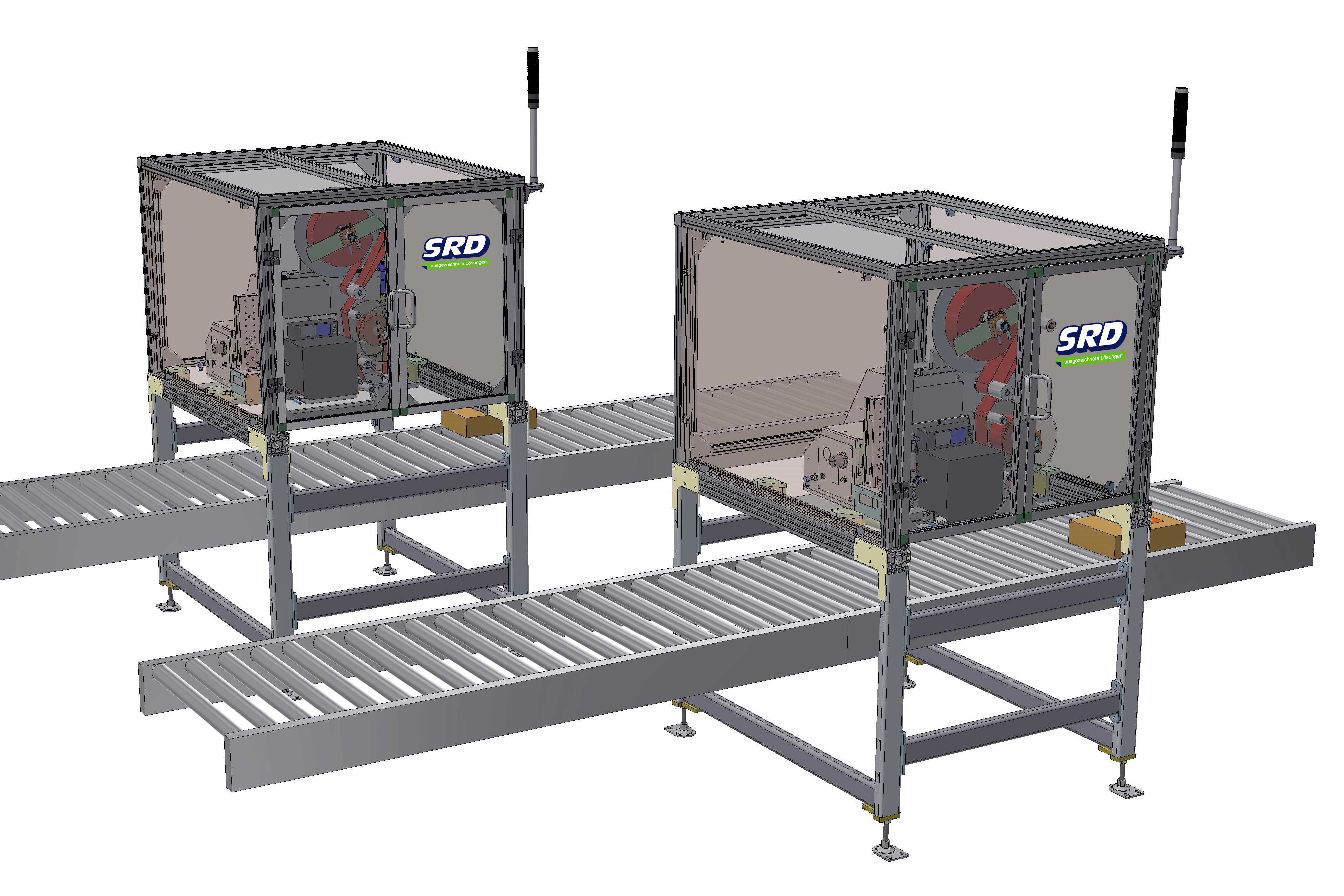 Versandkartonetikettieranlage SRD-modus